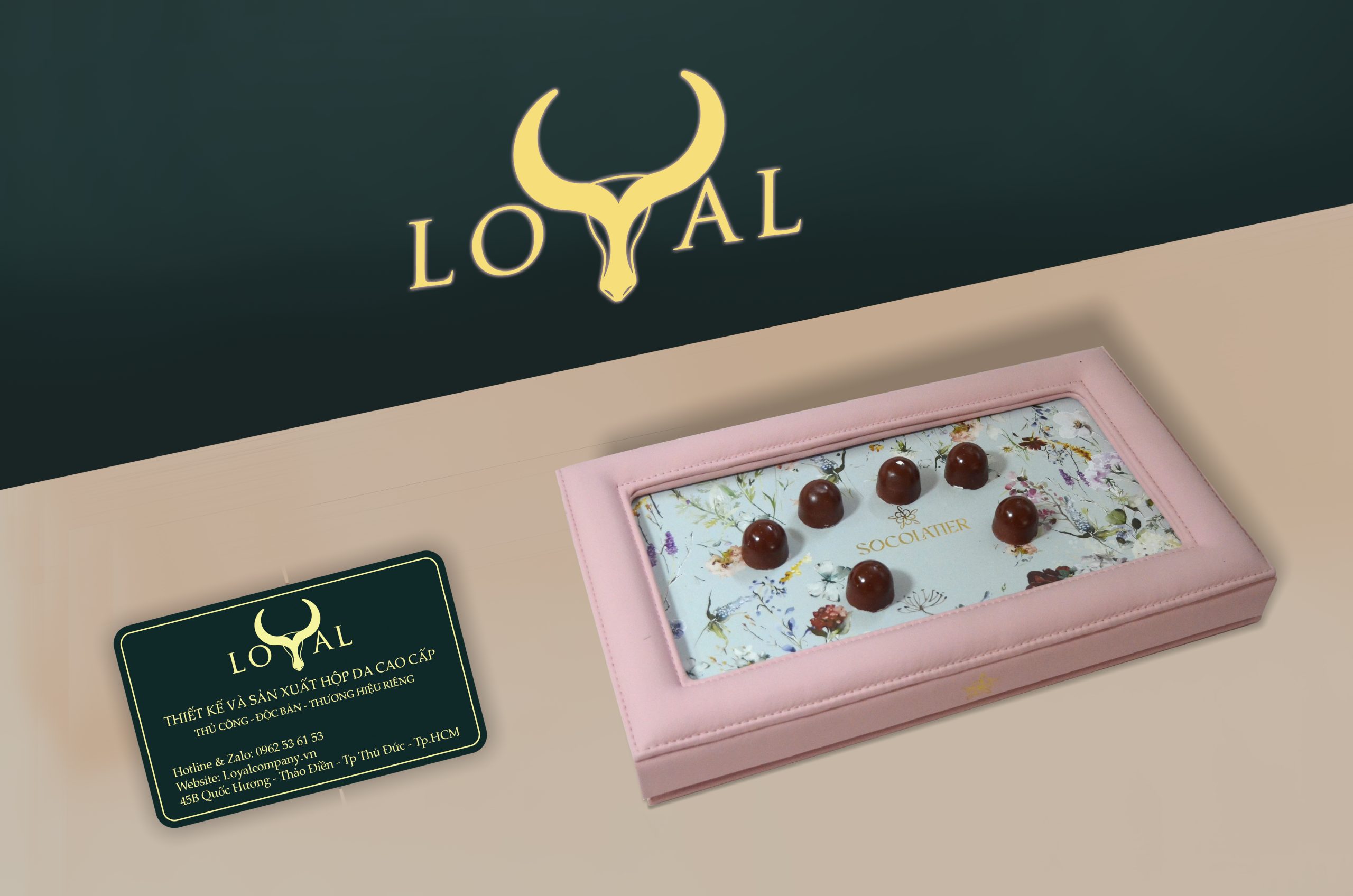 Hộp Da Cao Cấp Đựng Socola – Thiết Kế Riêng Cho Thương Hiệu Socolatier